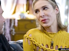 デカチン, フェラチオ, チン, 淫乱熟女, 小柄, 剃毛, ティーン, 三人