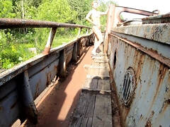 ビーチ, 足, オナニー, 裸, ヌード, 公共, ロシア人, タトゥー