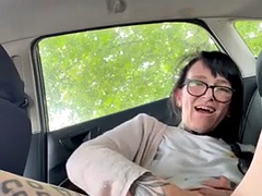 素人, 車, オランダ人, 指いじり, ハードコア, オナニー, 淫乱熟女, 一人