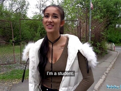 Culo, Checa, Dinero, Al aire libre, Pov, Público, Realidad, Apretado