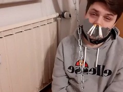 Leie, Sadomasochismus, Fesselspiele, Fetisch, Würgen, Schwul, Deutsch, Abendanzug