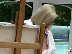 ぽっちゃり, ブロンド, イギリス人, 巨乳な, 手コキする, ハードコア, 淫乱熟女, 妻