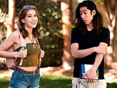 Fiona Sprouts gets evicted from her apartment so David offers her a place for a good 'fucking' price!