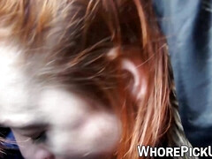 Grosse bite, Sucer une bite, Tir de sperme, Masturbation, De plein air, Pov, Rousse roux, Pute