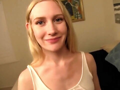 Belleza, Rubia, Tetona, Garganta profunda, Hd, Natural, Pov, Coño