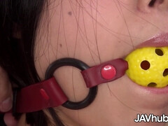 Mariko Izumi bound and teased, then fucked hard in Japanese video