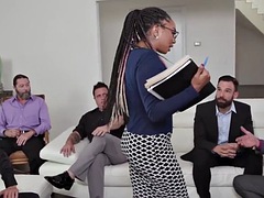 Grosse bite, Noire, Tir de sperme, Noir ébène, Faciale, Groupe, Actrice du porno, Nénés