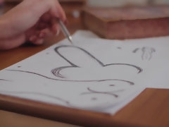 デカパイ, フェラチオ, 茶髪の, 浮気者, カップル, 自然山雀, ハメ撮り, 三人