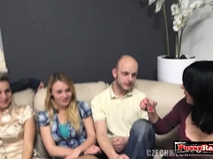 Blasen, Fetisch, Gruppe, Hardcore, Strümpfe