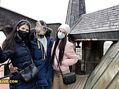 フェラチオ, イく瞬間, 女, 手コキする, 淫乱熟女, オーガズム, オマンコ, 姉妹