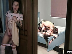 デカ尻, デカチン, フェラチオ, 茶髪の, 自然山雀, ティーン, オッパイの, のぞき