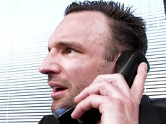 Office fuck with a stellar brunette that looks perfect