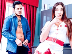 デカ尻, デカチン, フェラチオ, 茶髪の, バック, ガリガリ, ストッキング, ティーン