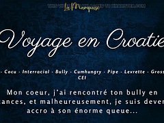 Grote lul, Zwart, Pijpbeurt, Man die toekijkt, Zwart, Frans, Hardcore, Interraciaal