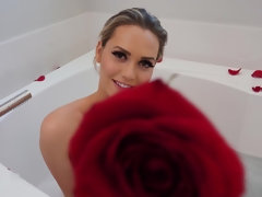 Pretty blonde housewife getting nailed in POV