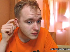 Chubby blonde girlfriend blowjob my dick