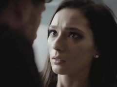 Sucer une bite, Brunette brune, Gorge profonde, Hard, Léchez, Seins naturels, Chatte, Épouse