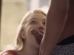 Rubia, Mamada, Lencería, Tetas