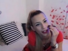 Enthousiasteling, Blond, Masturbatie, Slipje, Webcamera