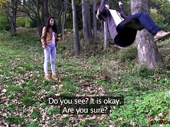 Cul, Brunette brune, Petite amie, Lesbienne, Léchez, De plein air, Chatte, Nénés