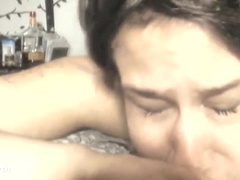 Petite Hotwife Tia Mor Cuckolds Hubby with BBC in Doggy Style