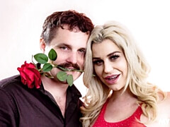 デカ尻, デカチン, デカパイ, ブロンド, フェラチオ, バック, 淫乱熟女