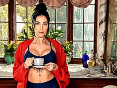 Geweldig, Badkamer, Vingeren, Ondergoed, Masturbatie, Moeder die ik wil neuken, Kousen, Nat