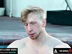 アナル, バイセクシャル, フェラチオ, ダブル開発, ゲイ, なめる, 三人, 妻