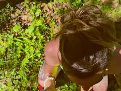 Leie, Blasen, Paar, Handjob, Hardcore, Milf, Im freien, Tätowierung