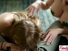 ブロンド, フェラチオ, 中出し, チン, Hd, 乳首, ふっくら乳首, ラフ