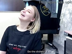 素人, 美人, ブロンド, カップル, 言葉責め, 自家製, 裸, ティーン