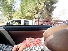 Leie, Auto, Paar, Frau, Milf, Pov, Öffentlich, Realität