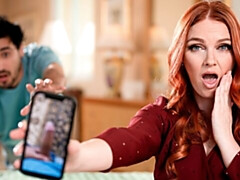 Impressive redhead babe Marie Mccray gets fucked in the missionary pose