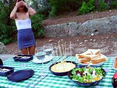 Morena, Italiano, Al aire libre, Tatuaje, Juguetes