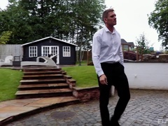 茶髪の, 中出し, 下着