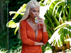 Doggy style anal fuck with a hot blonde girlfriend Bridgette B