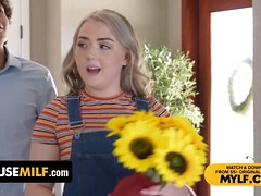 デカパイ, エロ熟女, 顔射, フェティッシュ, 女 人男 人, 淫乱熟女, 母, 三人