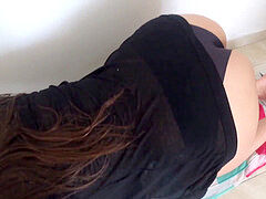 Step-sister, dark haired, homemade