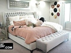 Pijpbeurt, Aangekleed, Dochter, Sperma in gezicht, Harig, Likken, Moeder, Taboe