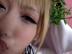 Grote kont, Grote mammen, Rondborstig, Fetisj, Japaans, Masturbatie, Spuiten, Tieten likken