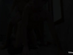 The Madri Gras Snatcher: Ts Vaniity fucking in a Public Bathroom