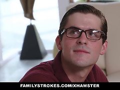 Grosse bite, Gros seins, Brunette brune, Faciale, Hard, Hd, Nénés