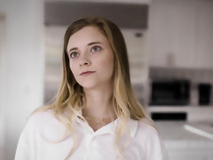 18 jaar, Blond, Vingeren, Harig, Keuken, Kut duiken, Tiener, Vrouw