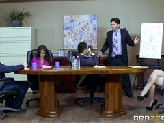 Exotic slut Priya Price gets properly fucked in the office