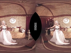 Horny blonde VR smutty xxx movie