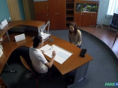 Amateur, Médecin, Lesbienne, Léchez, Infirmière, Bureau, Chatte, Uniforme