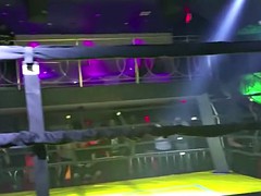 HENNY RED SEXY ASS AT BOXING MATCH IN MIAMI
