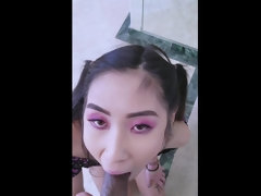 アジア人, お尻, フェラチオ, イく瞬間, バック, Hd, 異人種間, オッパイの