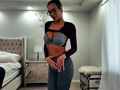 Amateur, Cul, Chambre à dormir, Brunette brune, Gode, Fille latino, Chatte, Solo