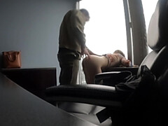 Grosser arsch, Frau, Milf, Büro, Öffentlich, Realität, Sekretärin, Spanner